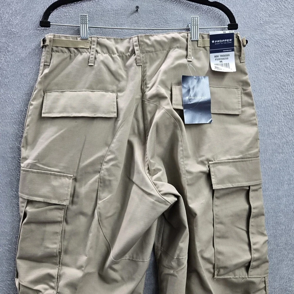 Propper Men Pants M/L Brown Cargo Ripstop BDU‎ Trouser Utility NWT